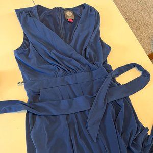 Full length blue jumpsuit - stretchy